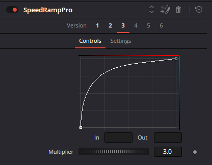 SpeedRamp Pro Ease-out curve